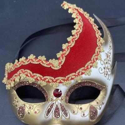 Hand Painted Masquerade Mask from Italy