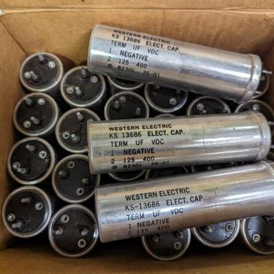 Vintage Western Electric KS 13686 capacitors UF 125 VDC 400