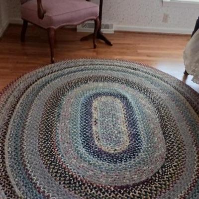 Handmade braided rug