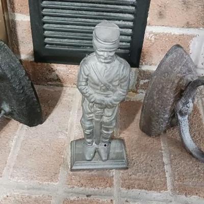 Cast iron figurine