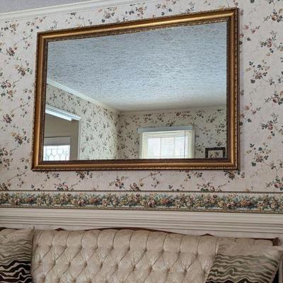 Huge Gold Framed Mirror 60" x 41"