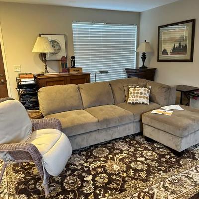 Sectional couch & side chair