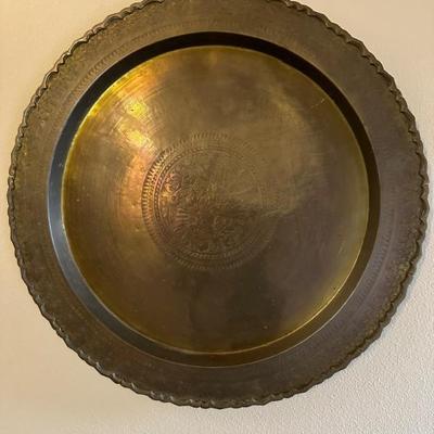 Brass serving tray