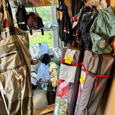 Hiking, camping & fishing gear