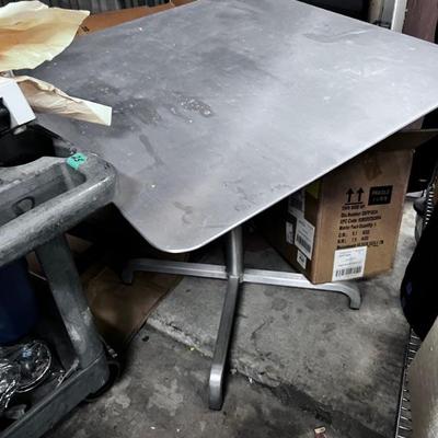 metal table