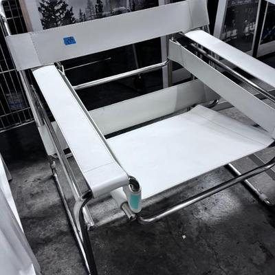 METAL CHAIR/FAUX LEATHER