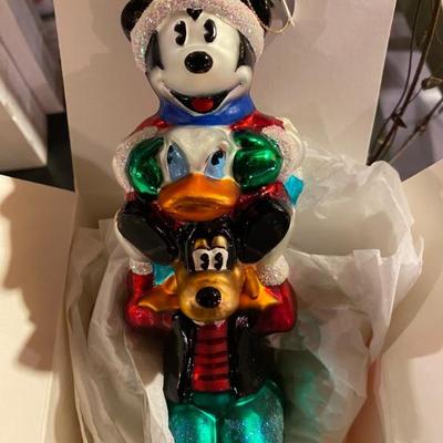Walt Disney Mickey Donald Goofy Christmas Ornament