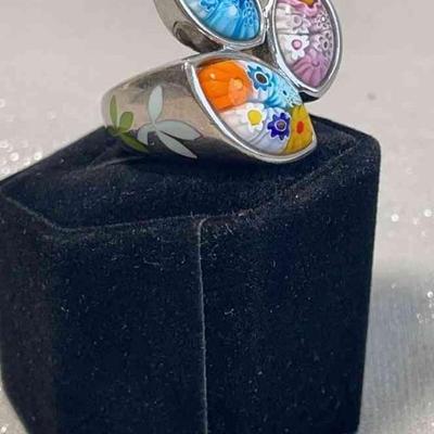 Murano Sterling Ring