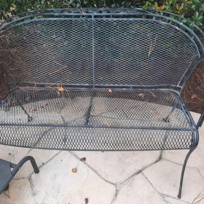 Wrought iron  outdoor loveseat
Southport NC
