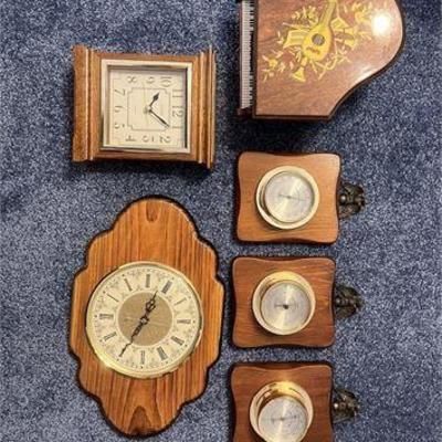 Clock and Barometer lot