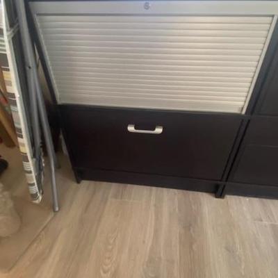 4 Ikea stroage cabinets 33.5 x 33 x 17 4 assembled, 3 new in box