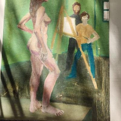 Faceless Green Background 18" X 24" 
