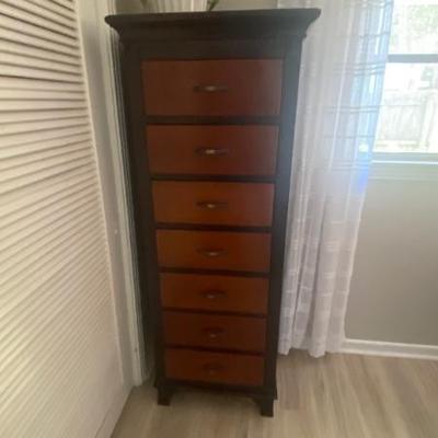 Arhaus Lingerie/Highboy dresser 64" X 25" x 19"