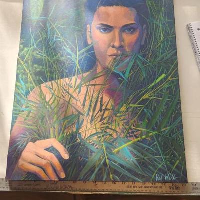 Boy in the Bamboo 18" x 24" 