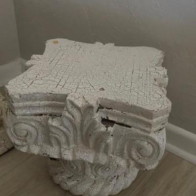 Solid wood capital for 84â€ wood columns
