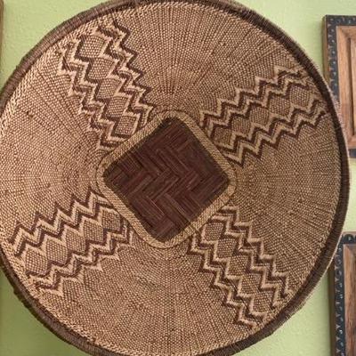 Hand woven basket  30"