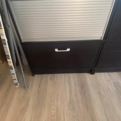 4 Ikea stroage cabinets 33.5 x 33 x 17 4 assembled, 3 new in box