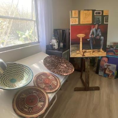 hand woven baskets and mats