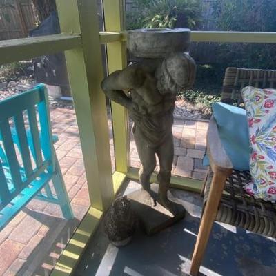 Weight of world statue 40"