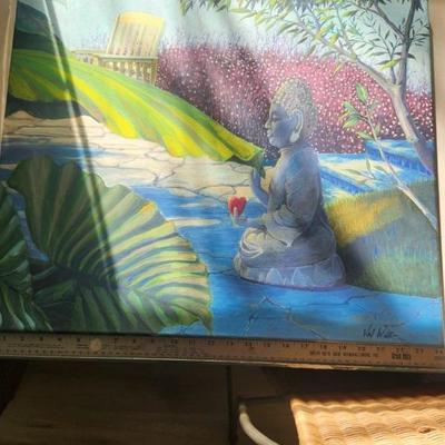 Lavender Buddha 24" X 20"