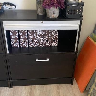 4 Ikea stroage cabinets 33.5 x 33 x 17 4 assembled, 3 new in box