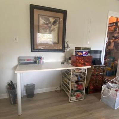 Melamine crafting desk 30 x 54 x24