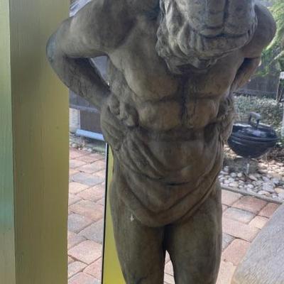 Weight of world statue 40"