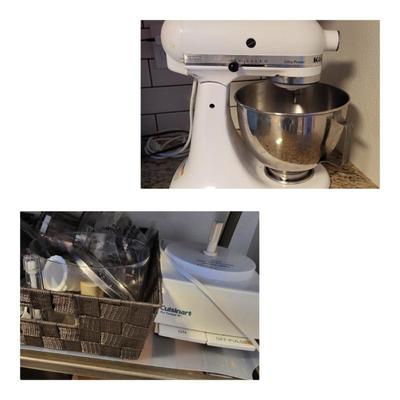 Kitchen Aid Mixer & Cuisinart Food Processor 