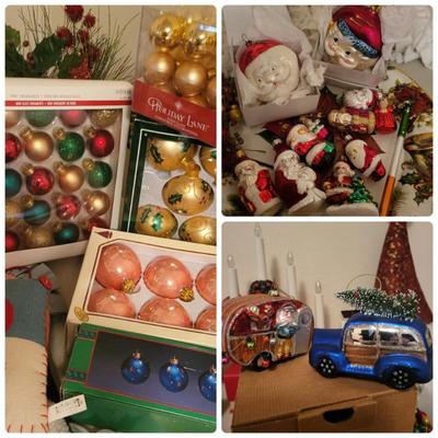 Vintage Ball and Mercury Glass Ornaments
