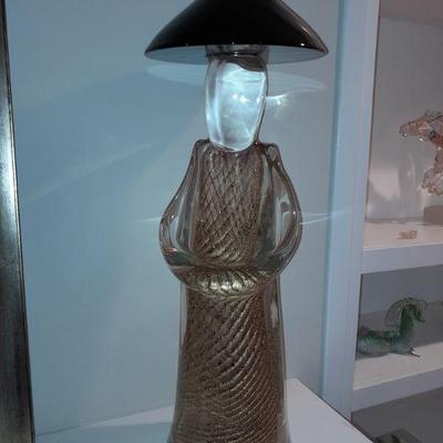 24k gold Murano glass sculpture