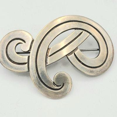 Mexican sterling silver pin