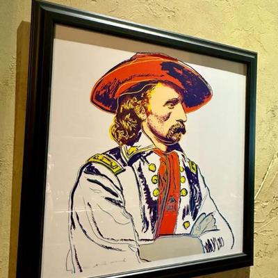 General Custer print 20/250 Andy Warhol reproduction 