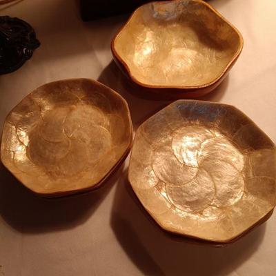 Pressed Shell Serving Bowls
