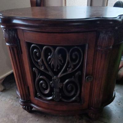 Wood & Iron Side Table