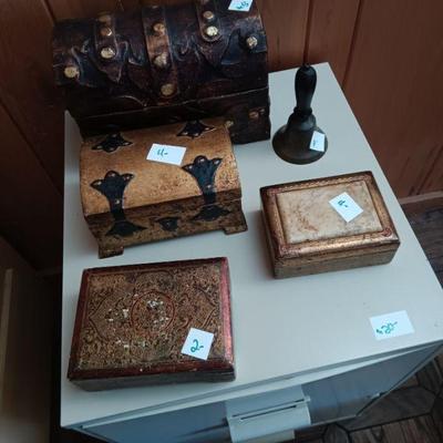 Wood treasure boxes