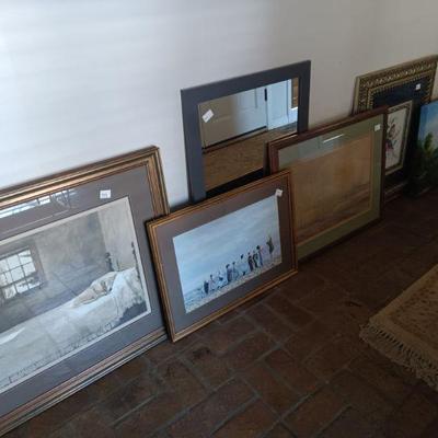 Various Framed Art