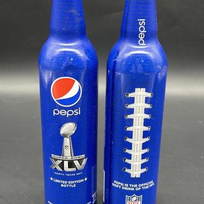 (2) Commemorative Pepsi Bottles Super Bowl XLV