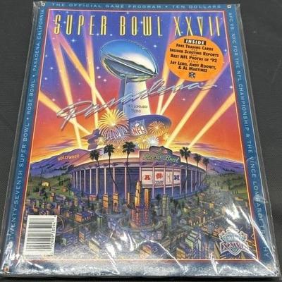 Super Bowl XXVII Official Game Program Cowboys