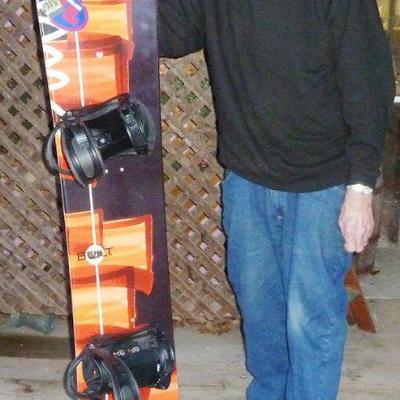 snow board, signed see pic