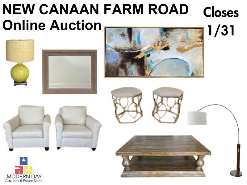 NEW CANAAN FARM ROAD ONLINE AUCTION BY MODERN DAY AUCTIONS