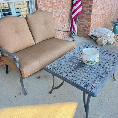 Outdoor Loveseat and Table
