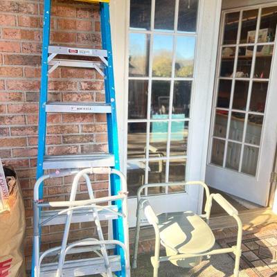 Outdoors- Ladders, Walker, and Bedside Toilet