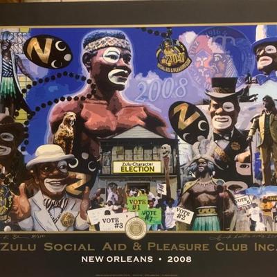 2008-Zulu charter election, Darrin Blue, signed 31/350.      $125