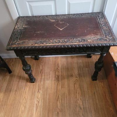 Antique single drawer table