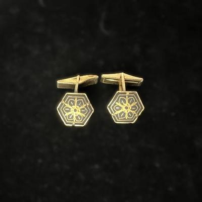 Antique Damascene Cufflinks