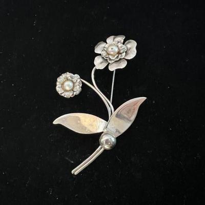 Vintage Flower Form Pin