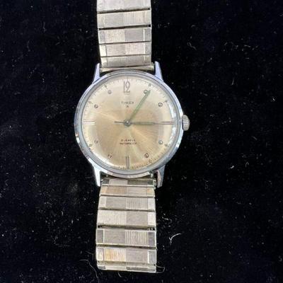 Vintage 1960s Timex 21 Jewels Watch 10k GF Top