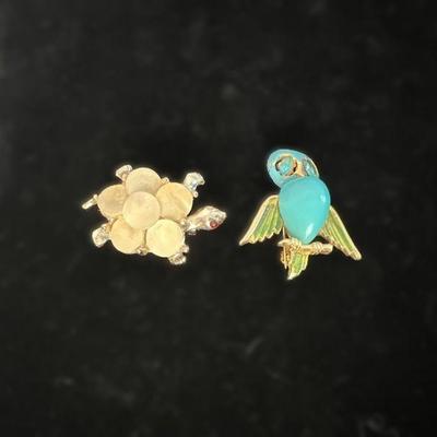 Bird & Turtle Pins