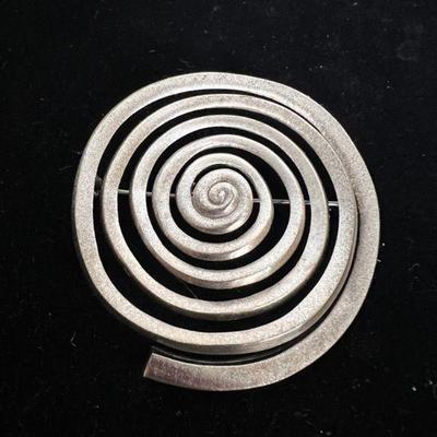 Modernist Spiral Pin