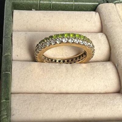 Gold Tone Eternity Ring With 